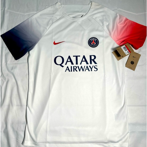 Nike Paris Saint Germain Men's Size Large Soccer Jersey FD0630-101 - Picture 1 of 4